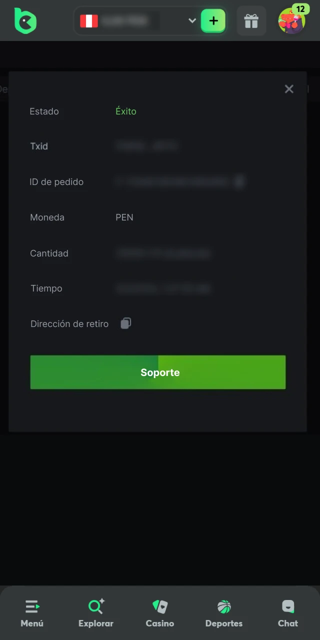 Asi es como puedes retirar dinero de BC Game.