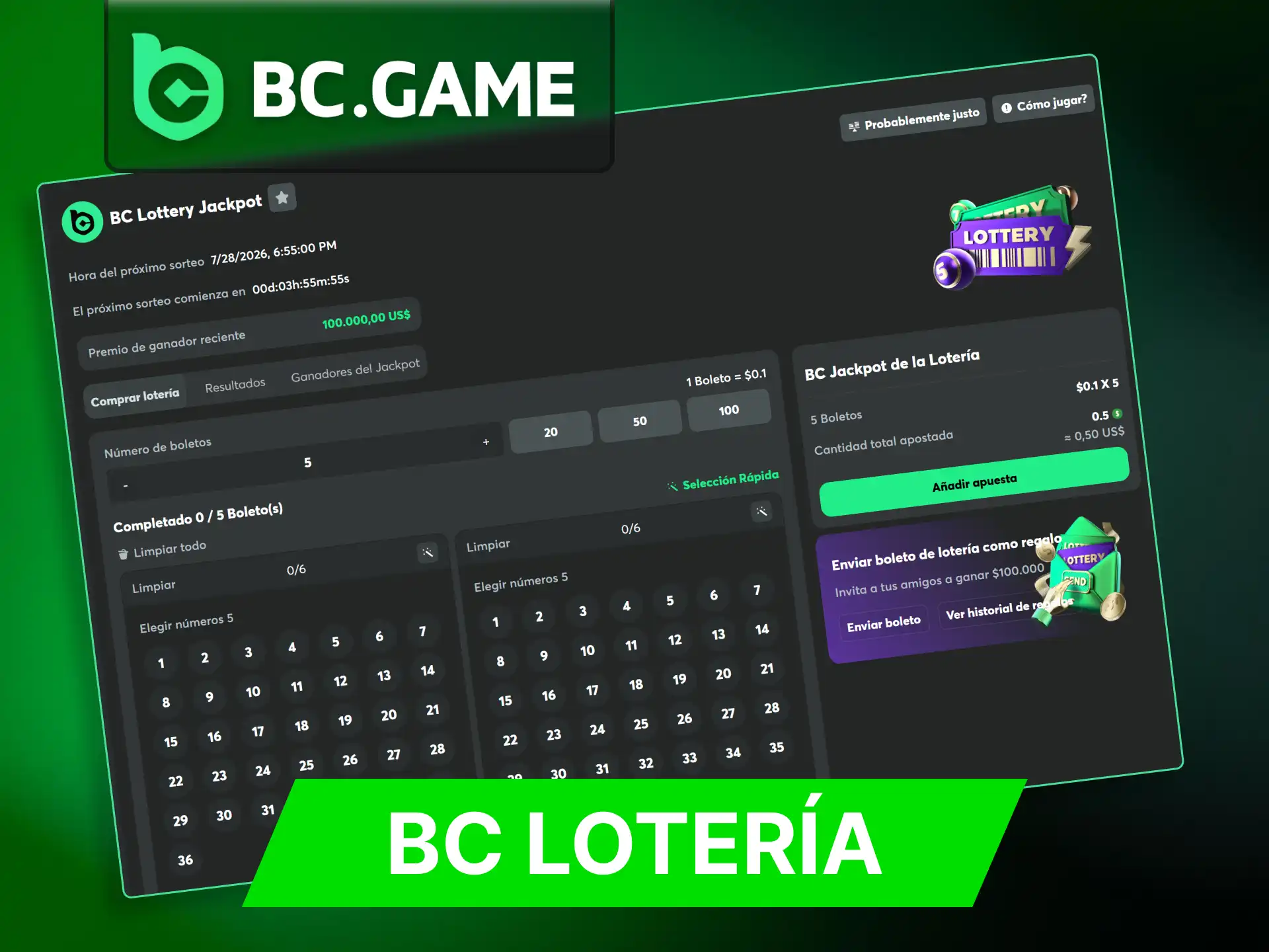 Descubra las principales ventajas de jugar a las loterías de BC Game Casino.